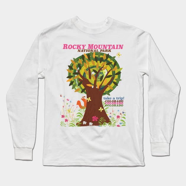 Rocky Mountain National Park Colorado Long Sleeve T-Shirt by nickemporium1